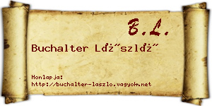 Buchalter László névjegykártya