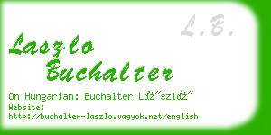 laszlo buchalter business card